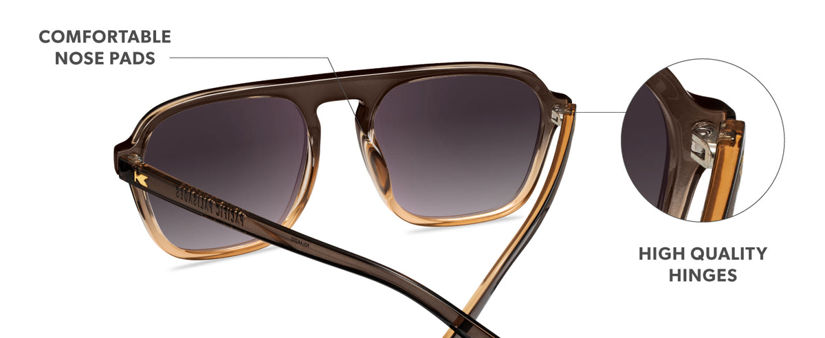 Pacific Palisades Frame Features: comfortable nose pads, high quality metal hinges