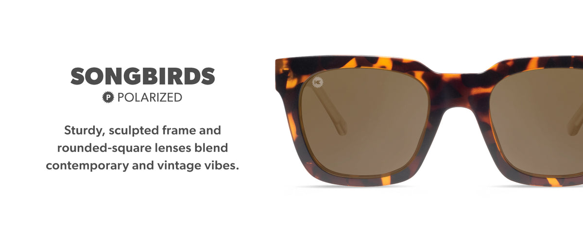 Songbirds Sunglasses Features: Polarized Lenses