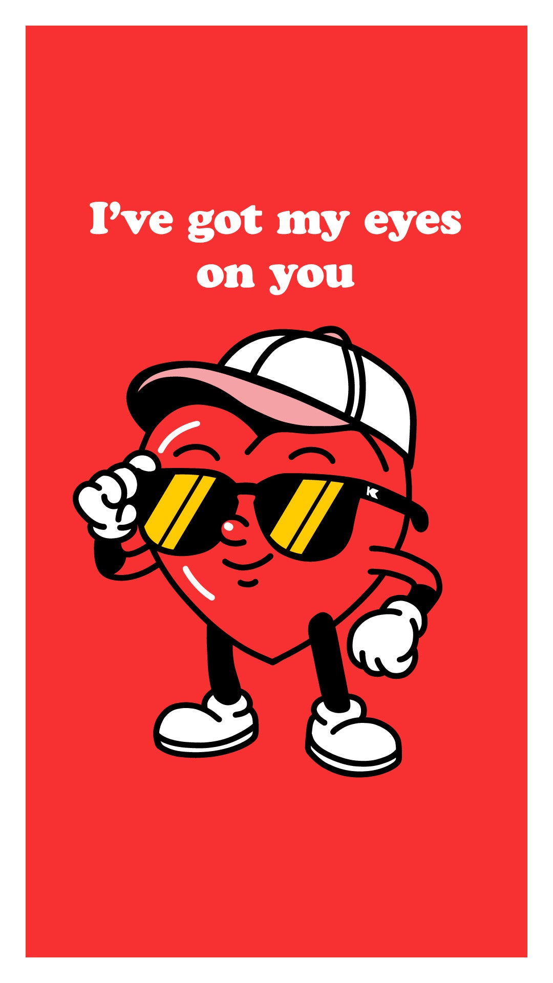 Valentine's Day card by Knockaround designer, Luis