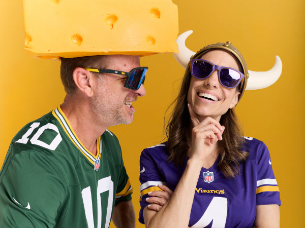 Man and Woman wearing Knockaround Pro Sports sunglasses