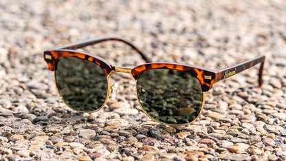 Matte Tortoise Shell & Gold Brooklines Prescription Glasses with Clear Lens, Lifestyle