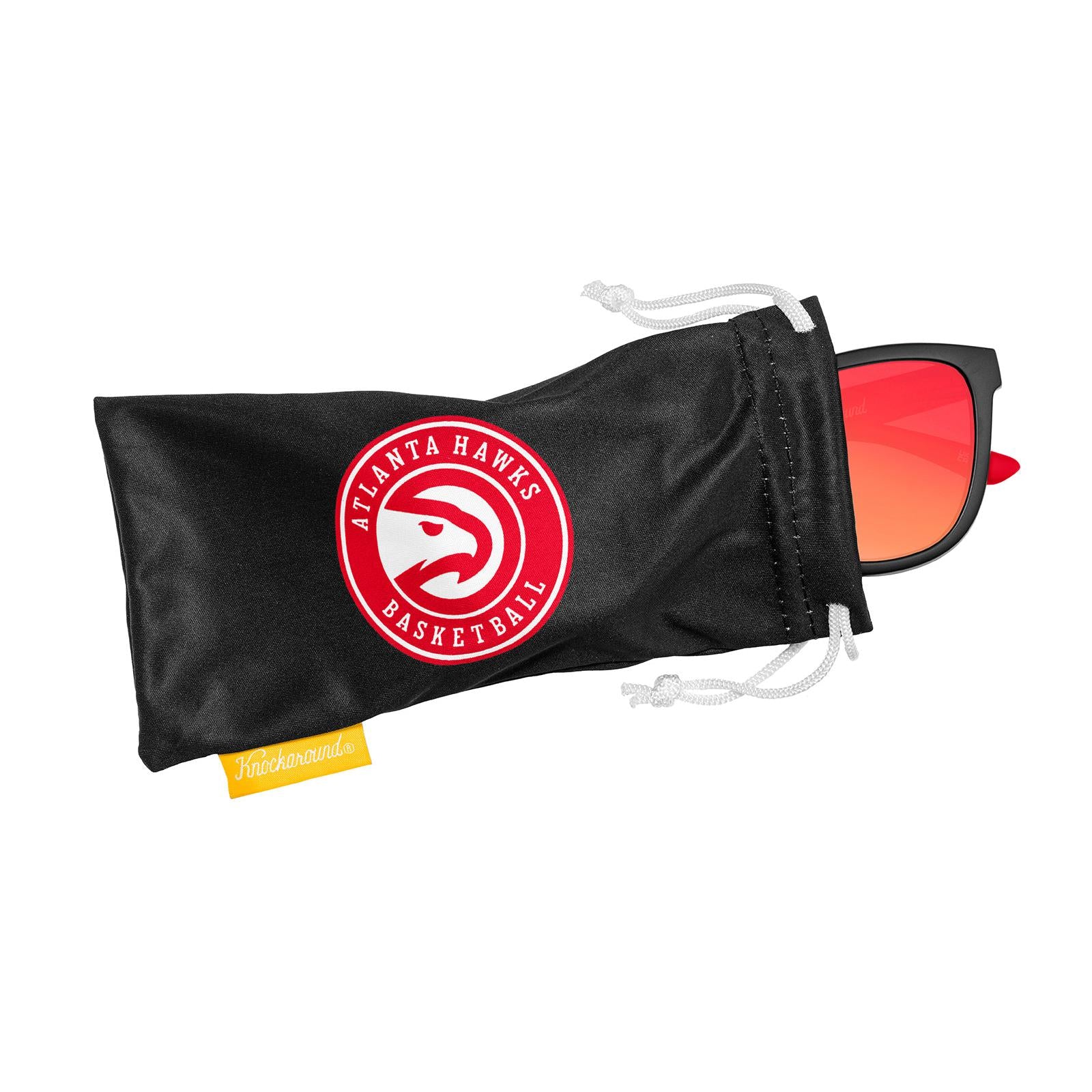 Knockaround and Atlanta Hawks Sunglasses, Pouch