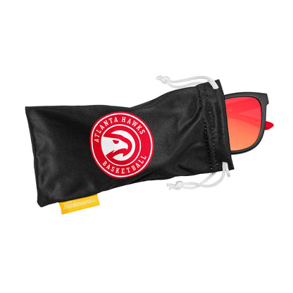 Knockaround and Atlanta Hawks Sunglasses, Pouch