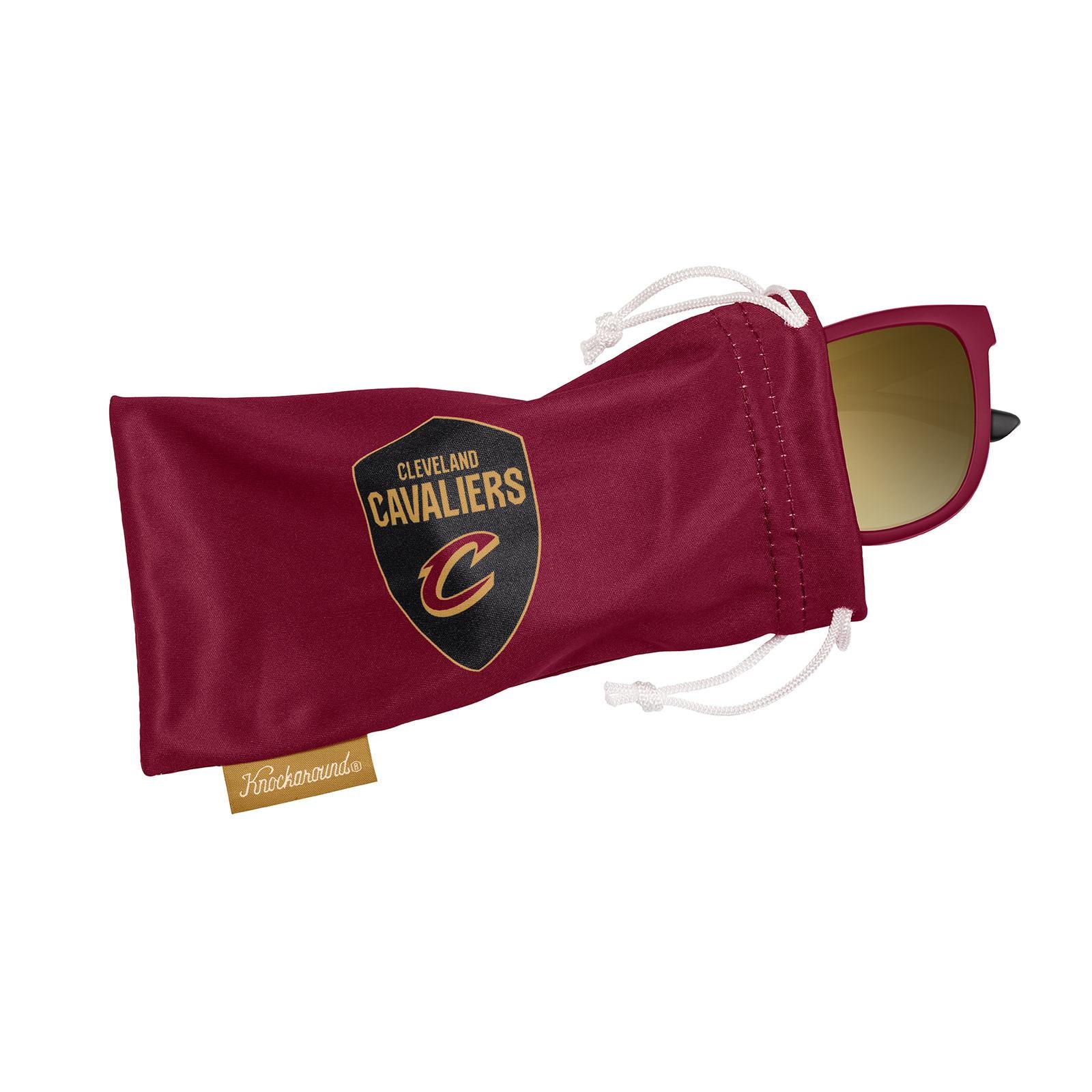 Knockaround and Cleveland Cavaliers Sunglasses, Pouch