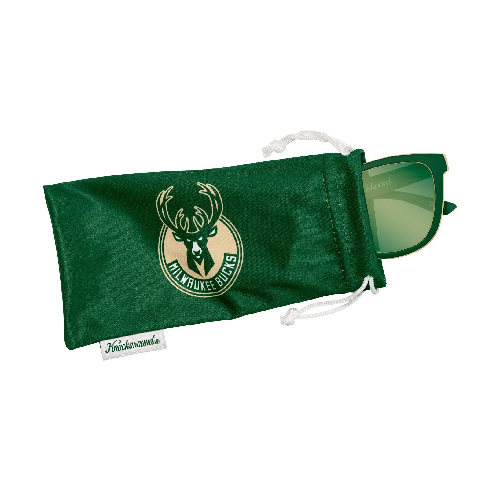 Knockaround and Milwaukee Bucks Sunglasses, Pouch