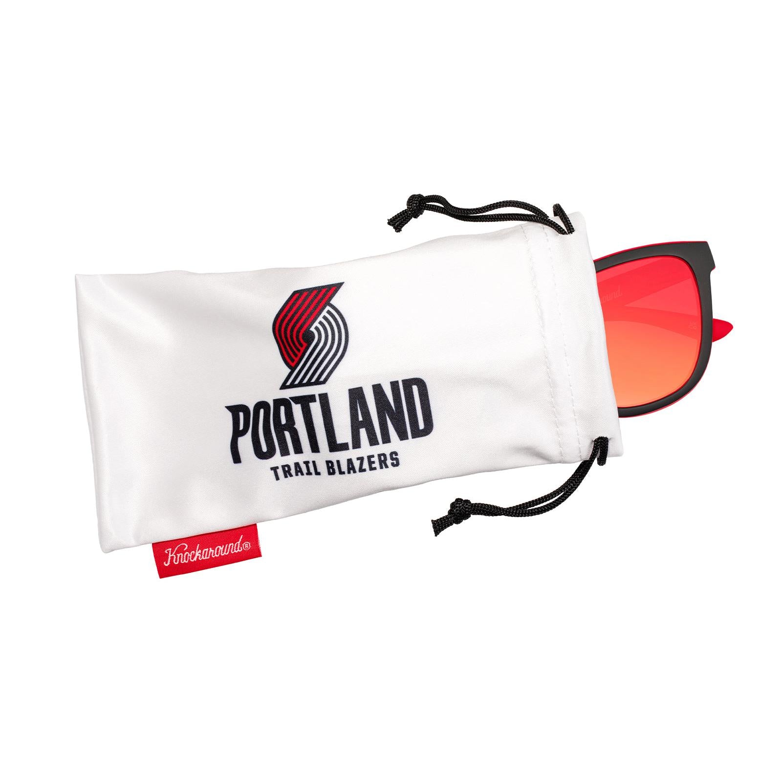 Knockaround and Portland Trail Blazers Sunglasses, Pouch