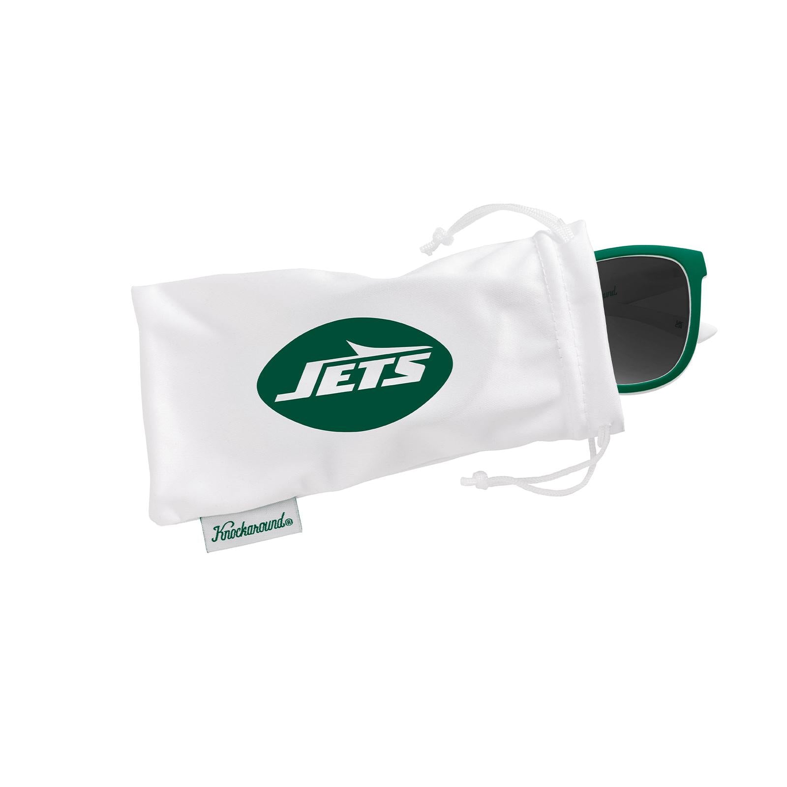 Knockaround and New York Jets Premiums  Sport Sunglasses, Pouch