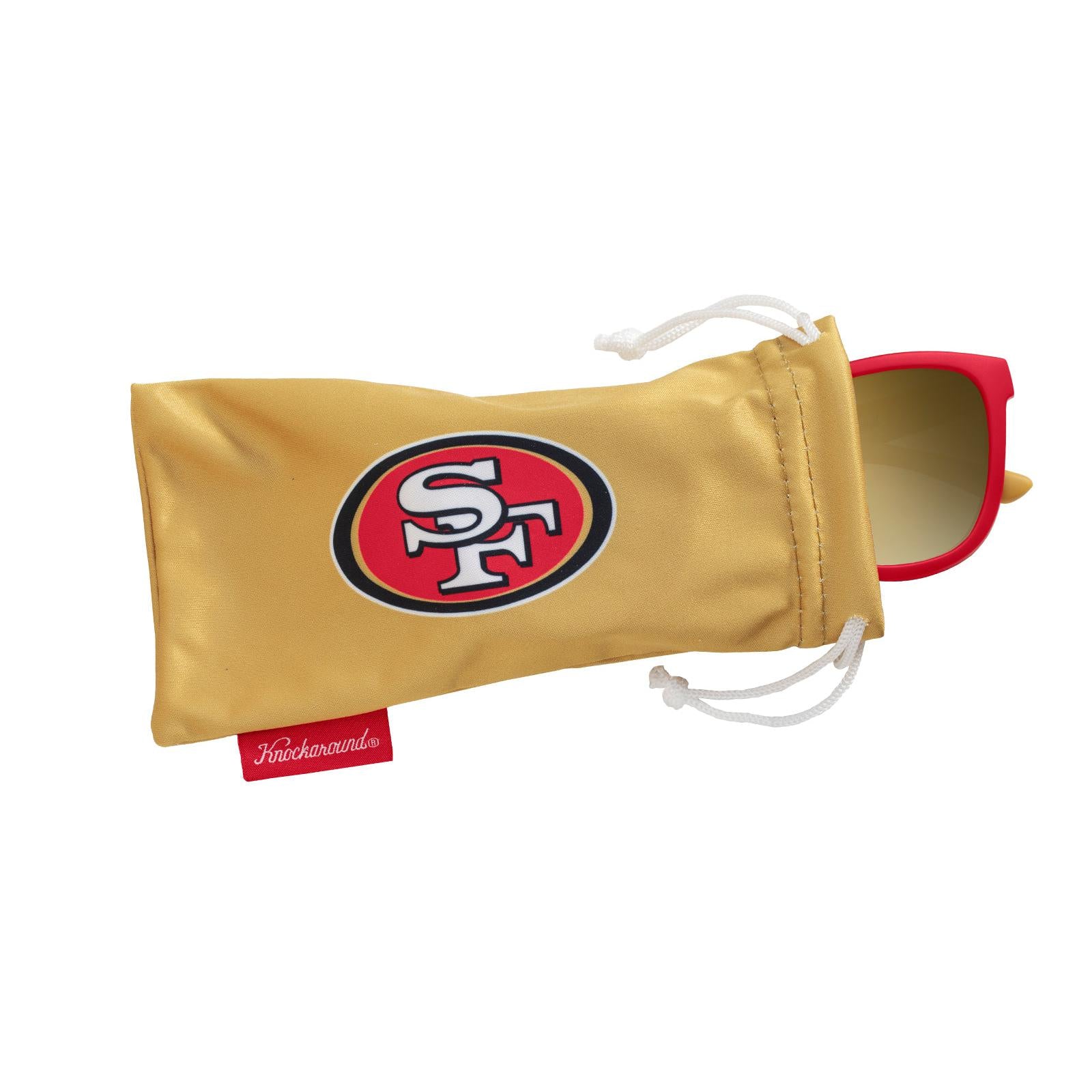 Knockaround and San Francisco 49ers Premiums Sport Sunglasses, Pouch