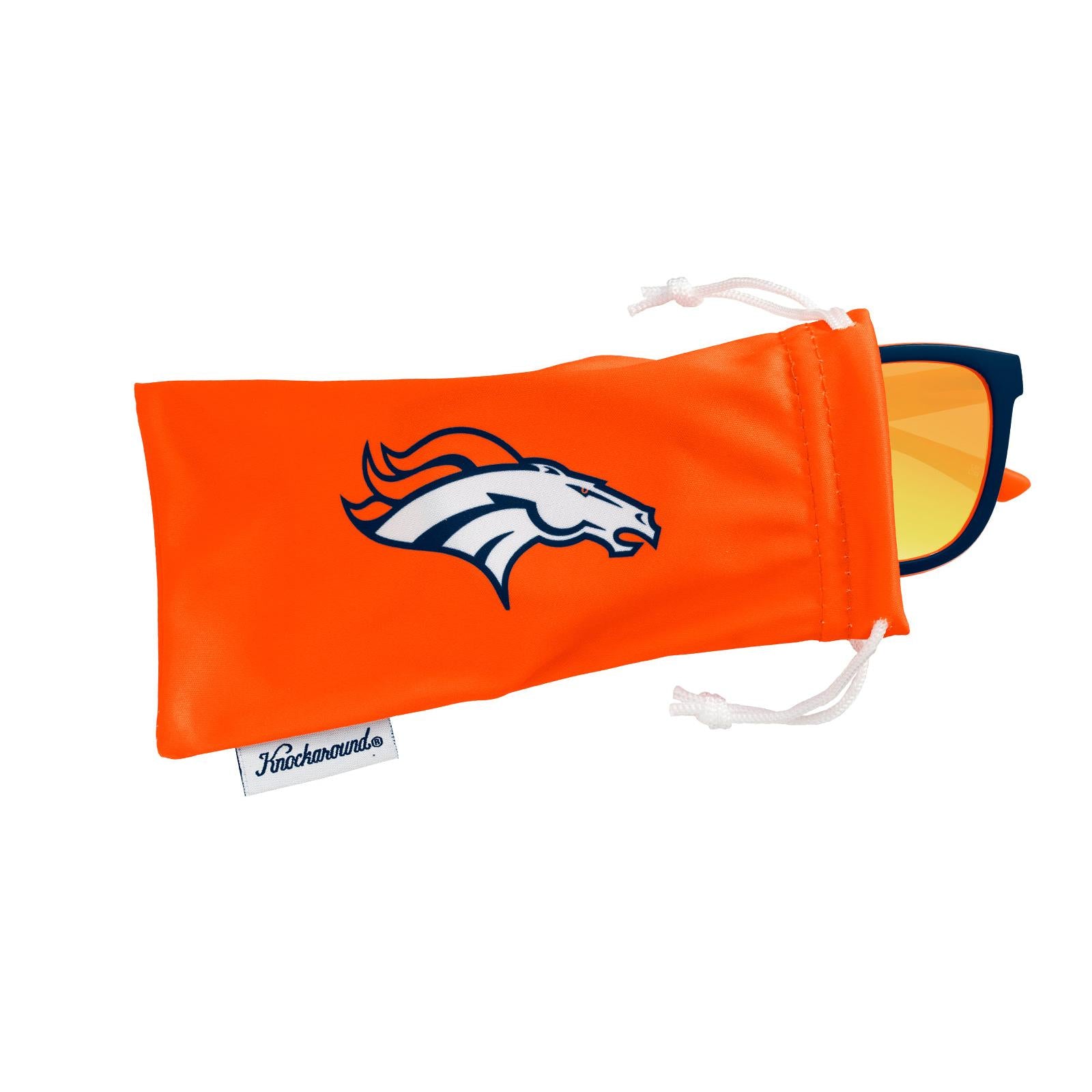 Knockaround and Denver Broncos Premiums Sport Sunglasses,  Pouch