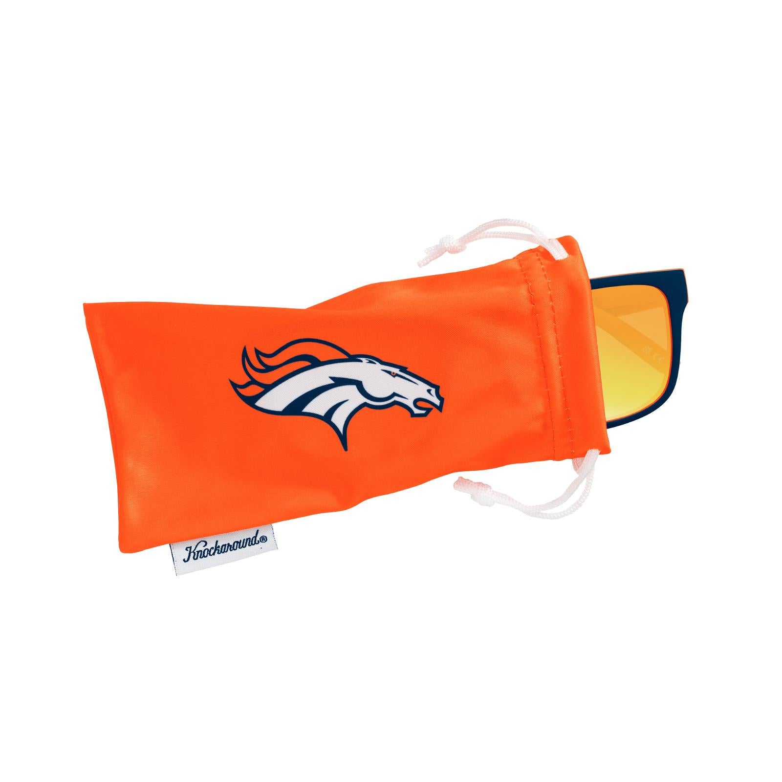 Knockaround and Denver Broncos Torrey Pines Sport Sunglasses,  Pouch