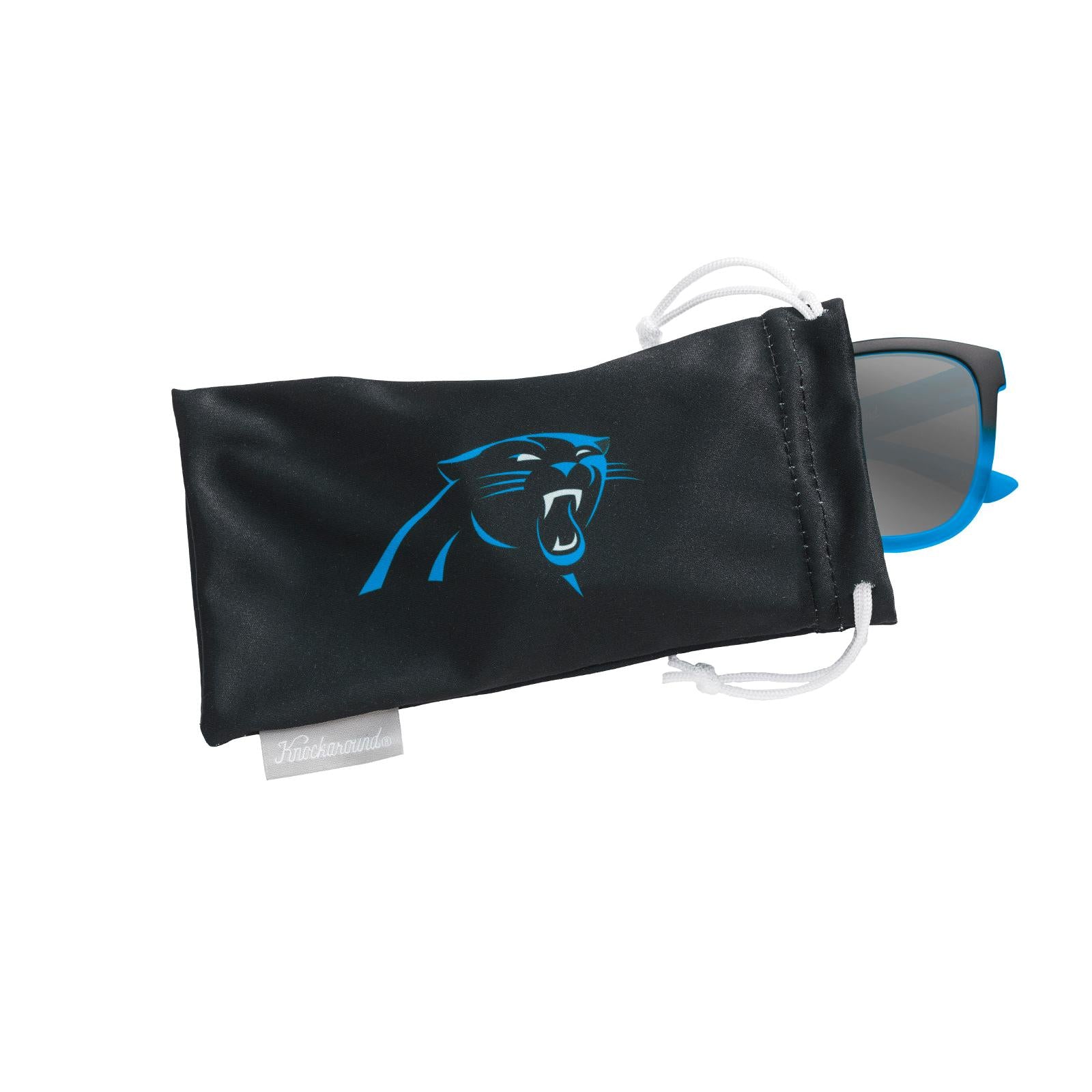Knockaround and Carolina Panthers Premiums Sport Sunglasses, Pouch