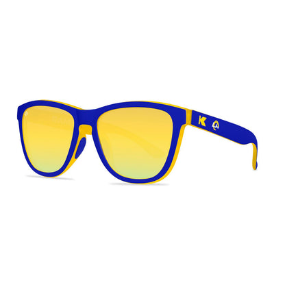 Knockaround and Los Angeles Rams Premiums Sport Sunglasses,  Threequarter