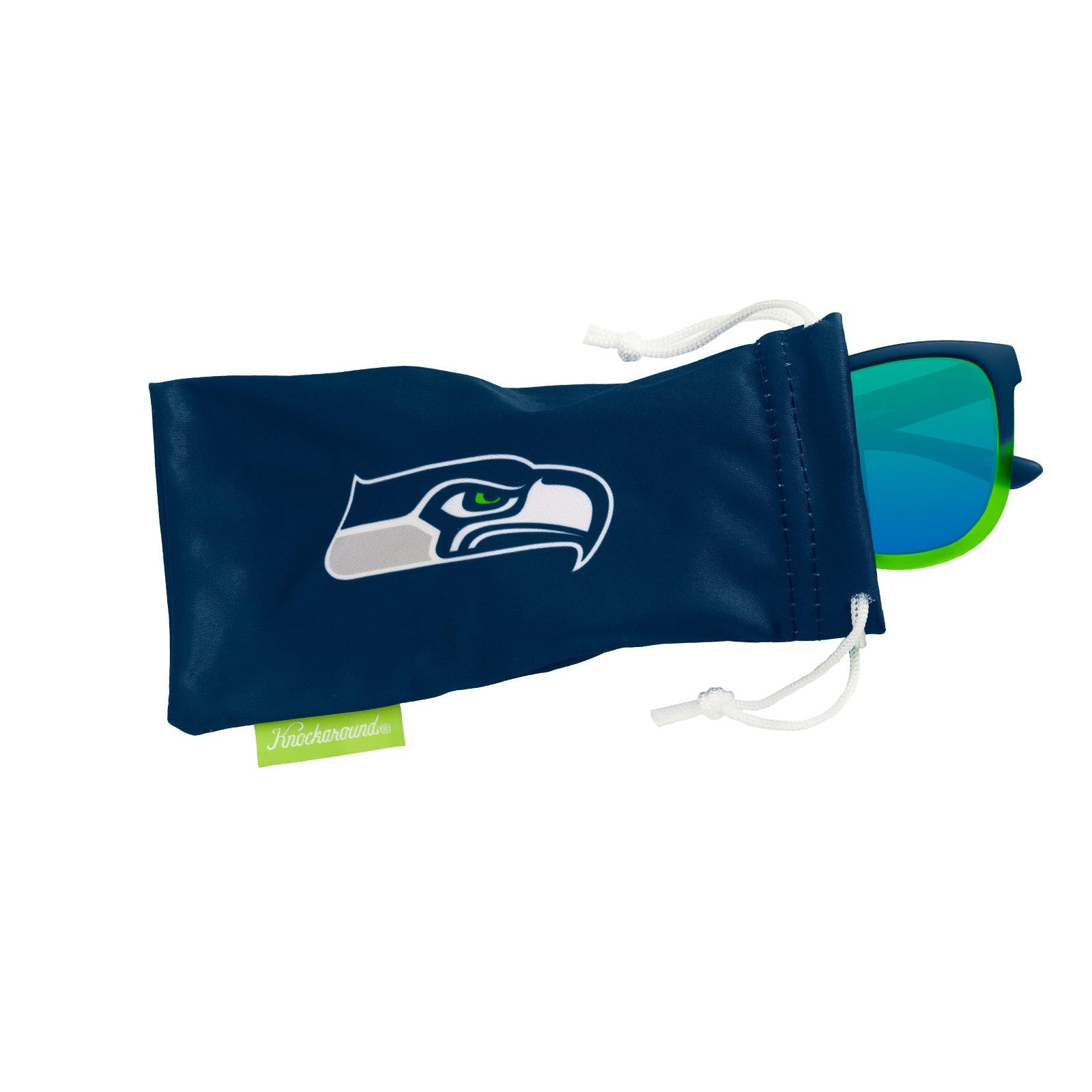 Knockaround and Seattle Seahawks Premiums Sport Sunglasses, Pouch