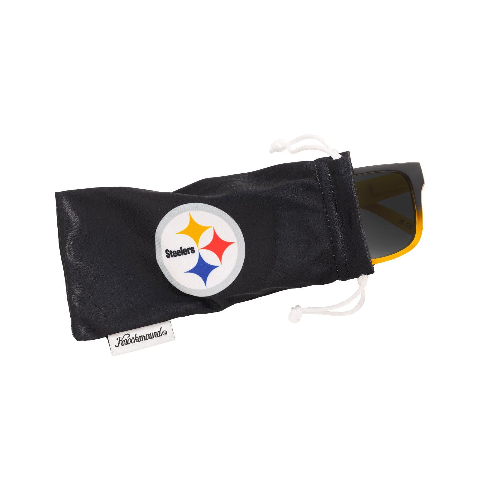 Knockaround and Pittsburgh Steelers Torrey Pines Sport Sunglasses, Pouch