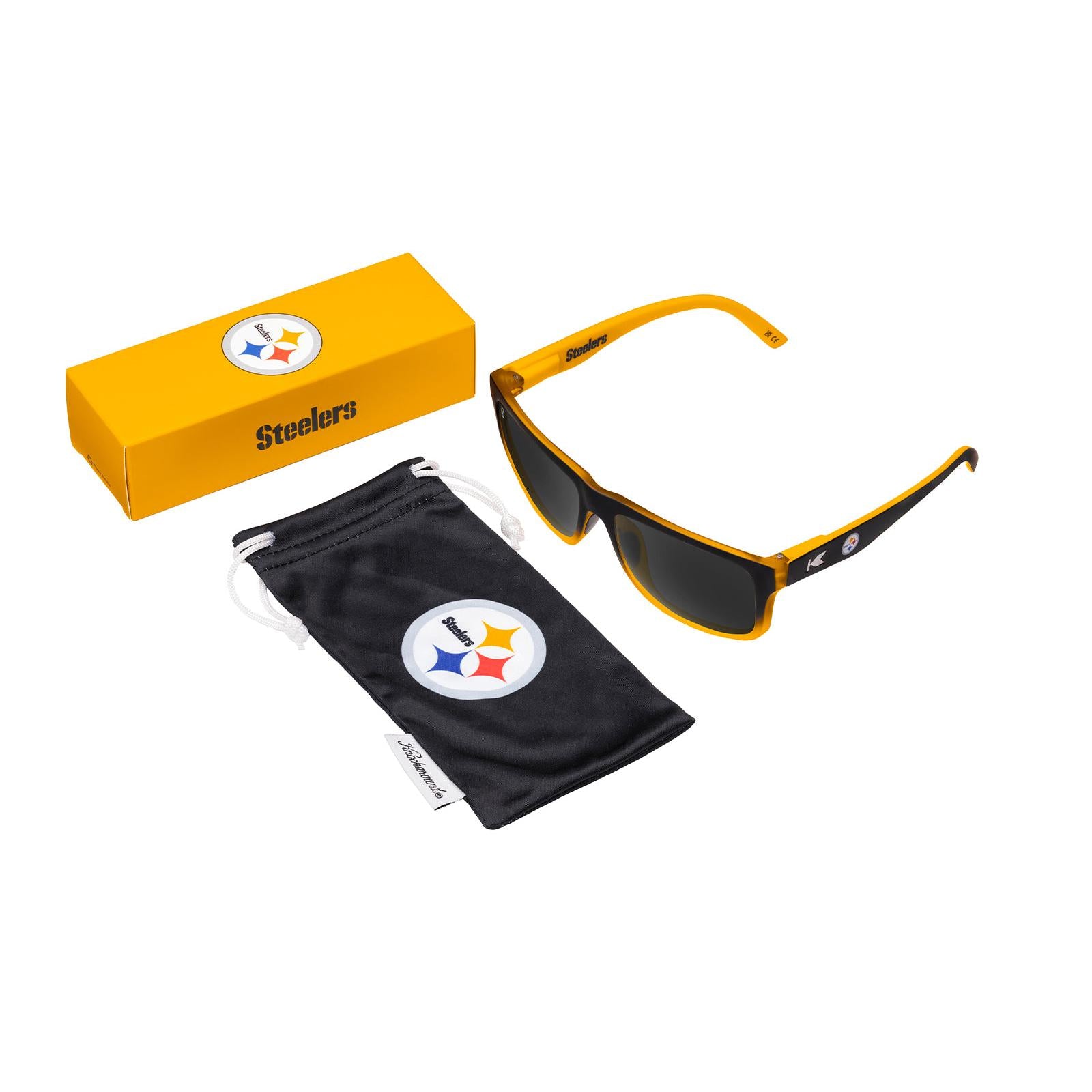 Knockaround and Pittsburgh Steelers Torrey Pines  Sport Sunglasses, Set