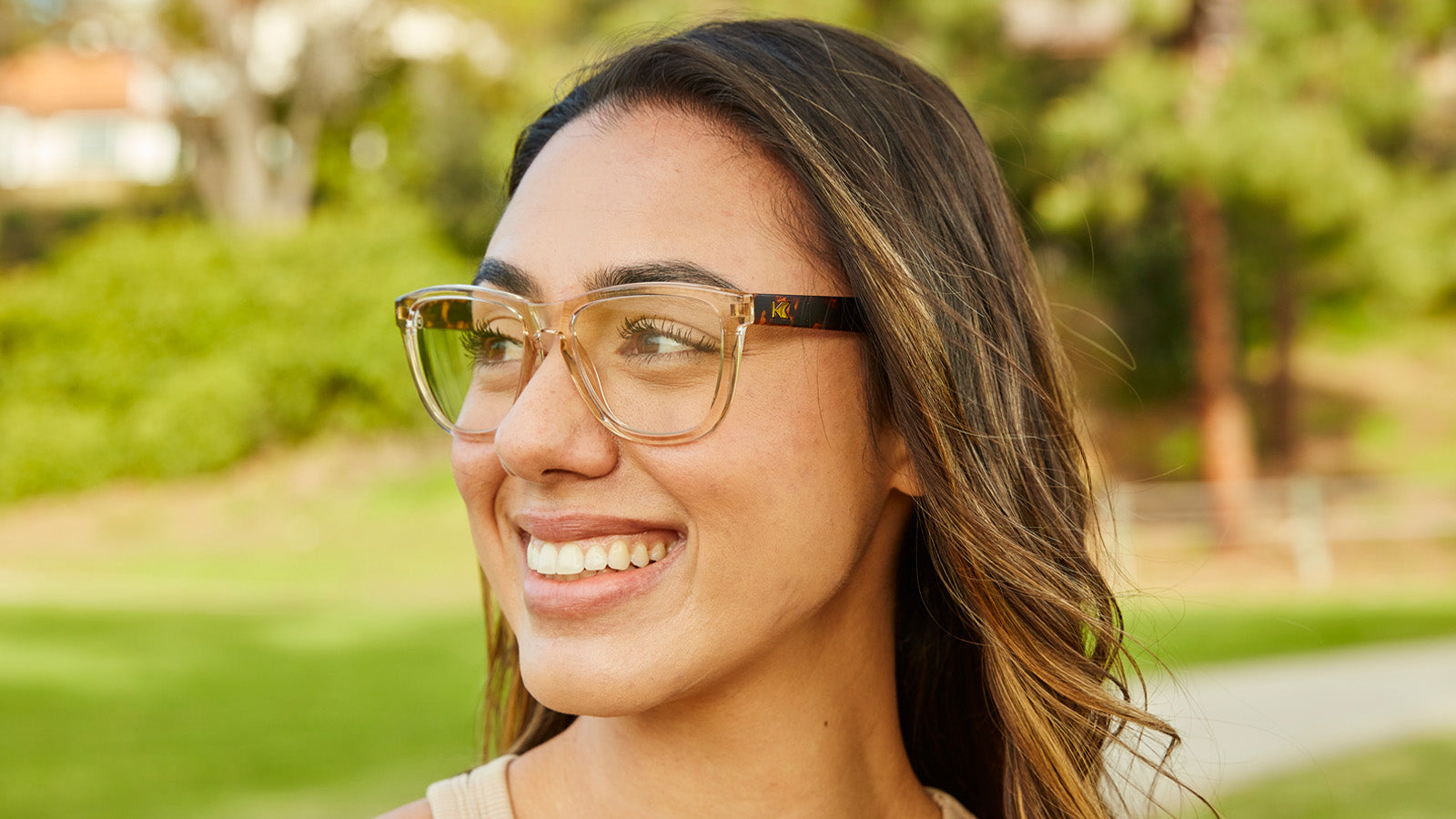 Woman wearing On The Rocks Premiums Rx
