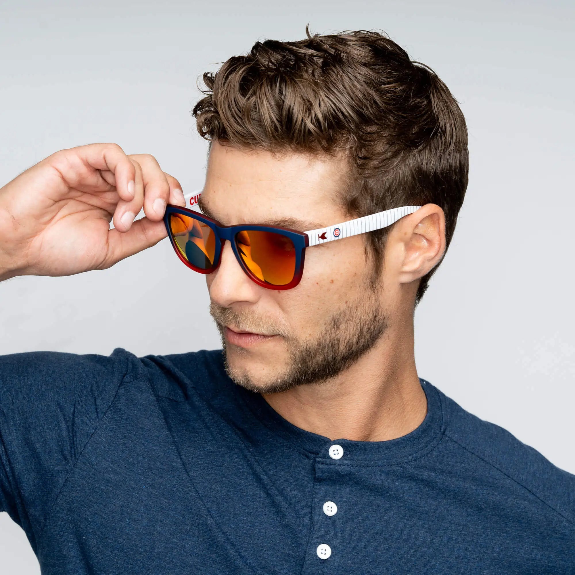 Men wearing Chicago Cubs Premiums Sport Sunglasses