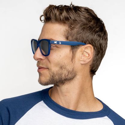 Man wearing MLB Los Angeles Dodgers Sunglasses