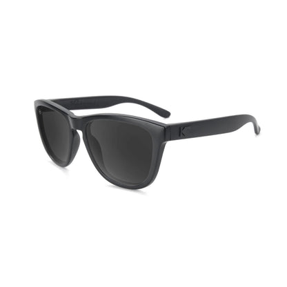 Kid Sunglasses with Matte Black Frame and Polarized Black Smoke Lenses, Flyover