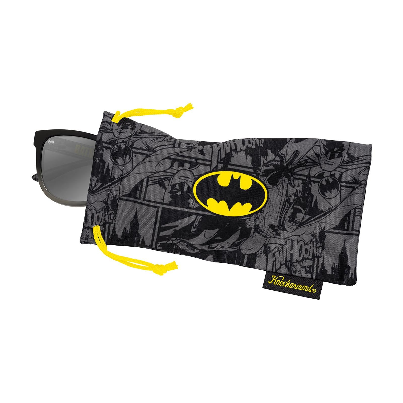 Knockaround Batman Kids Premiums Sunglasses, pouch