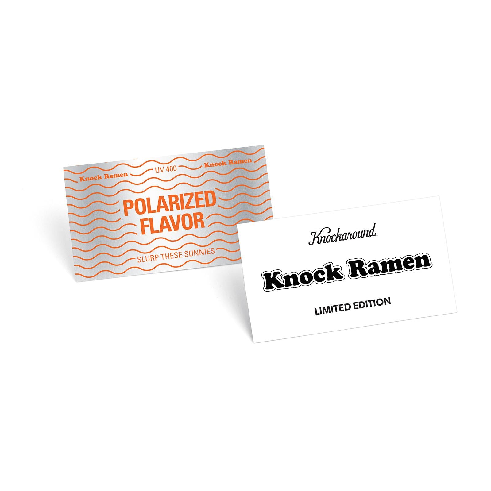 Knock Ramen Premiums Sunglasses, Limited Edition Card