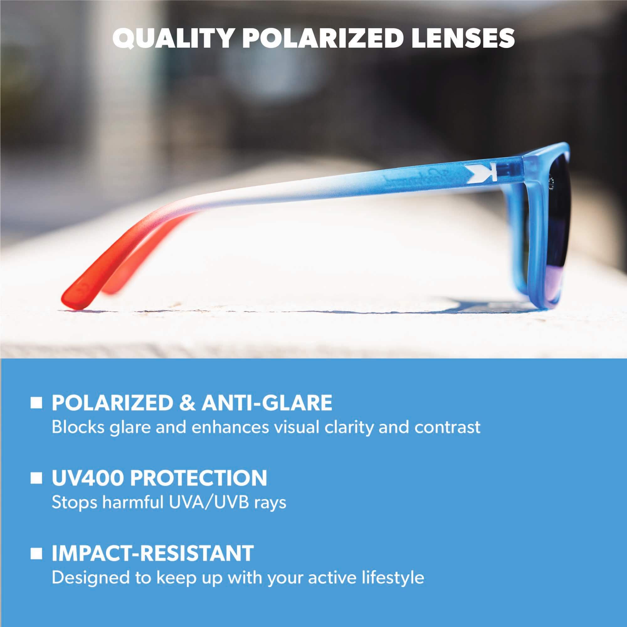 Rocket Pop Fast Lanes Sunglasses, Lens Features