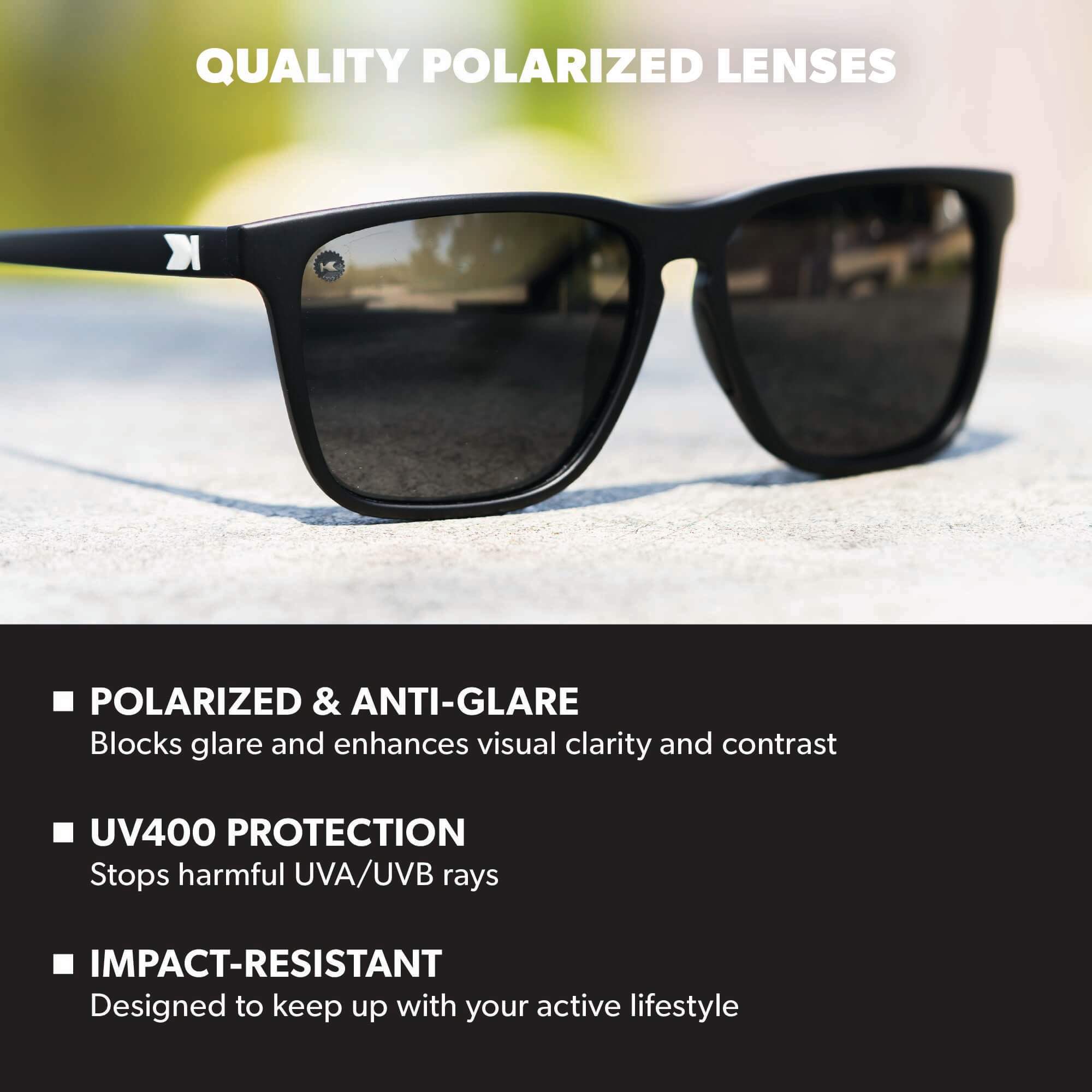 Black / Smoke Fast Lanes Sport Sunglasses, Lens Features