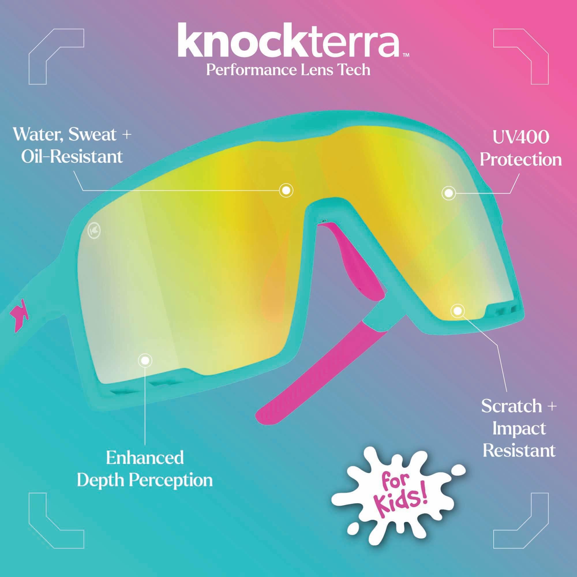 House Party Kids Campeones Sunglasses, Knockterra Lens Features
