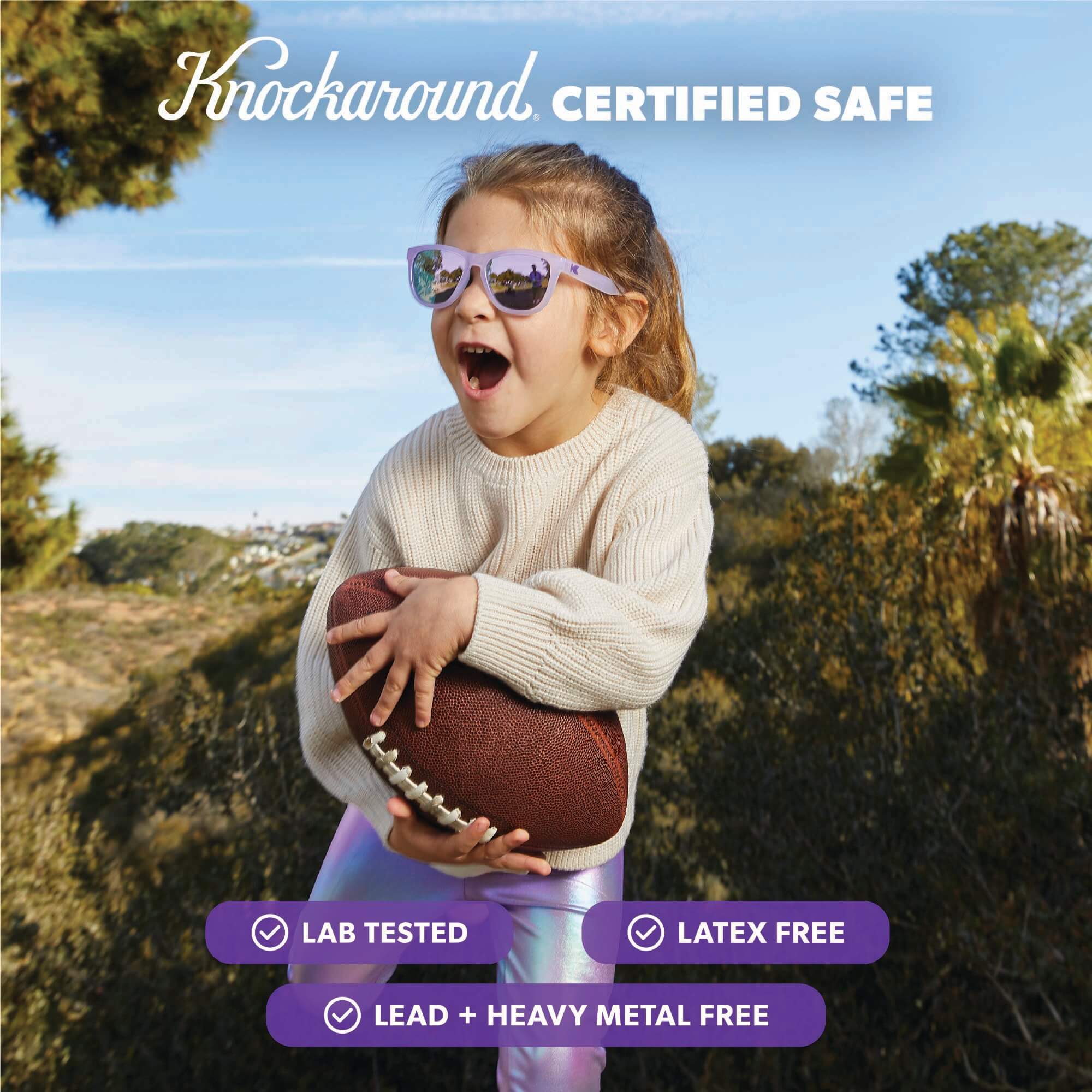 Grape Jellyfish Kids Premiums Sunglasses, Certified Call Outs