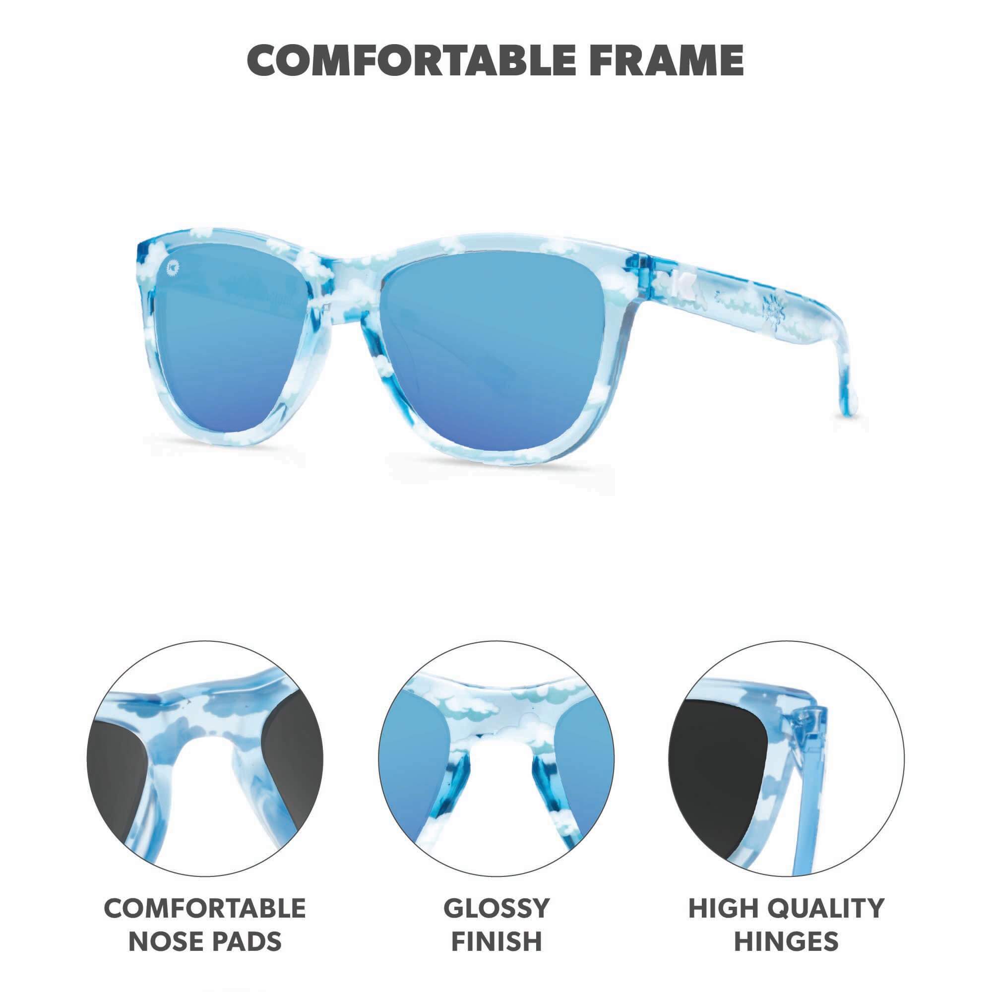 Head in the Clouds Kids Premiums Sunglasses, Frame Features