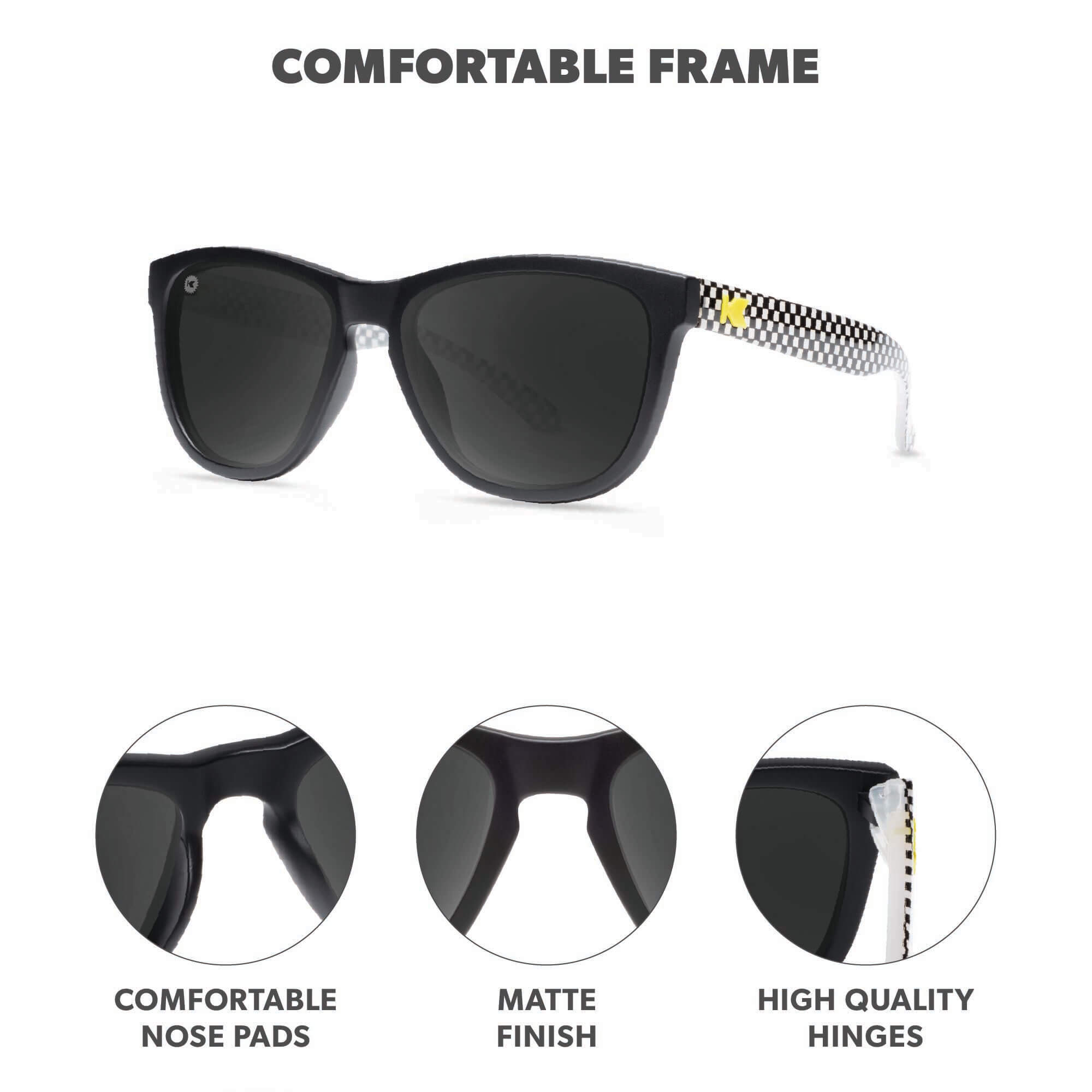 Sk8er Kids Premiums Sunglasses, Frame Features
