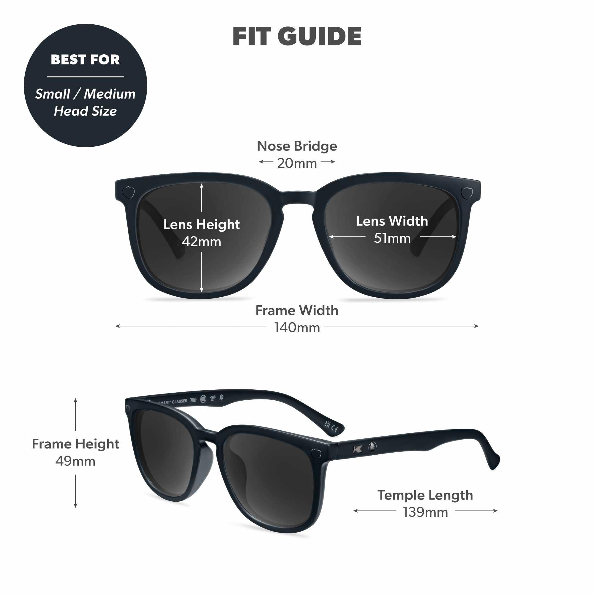 DuckDuckGo Paso Robles Sunglasses, Fit Guide