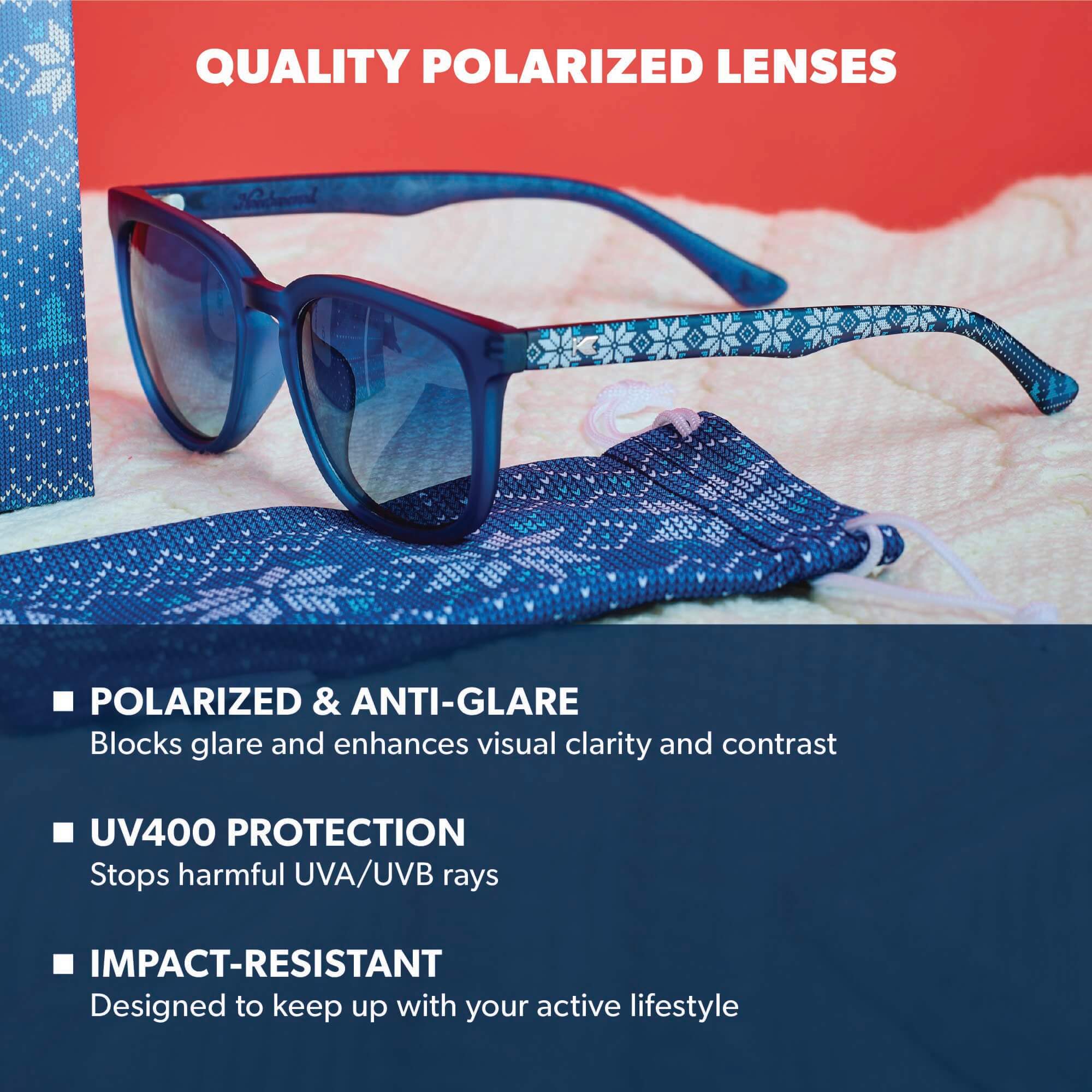 Fair Isle Paso Robles Sunglasses, Lens Features