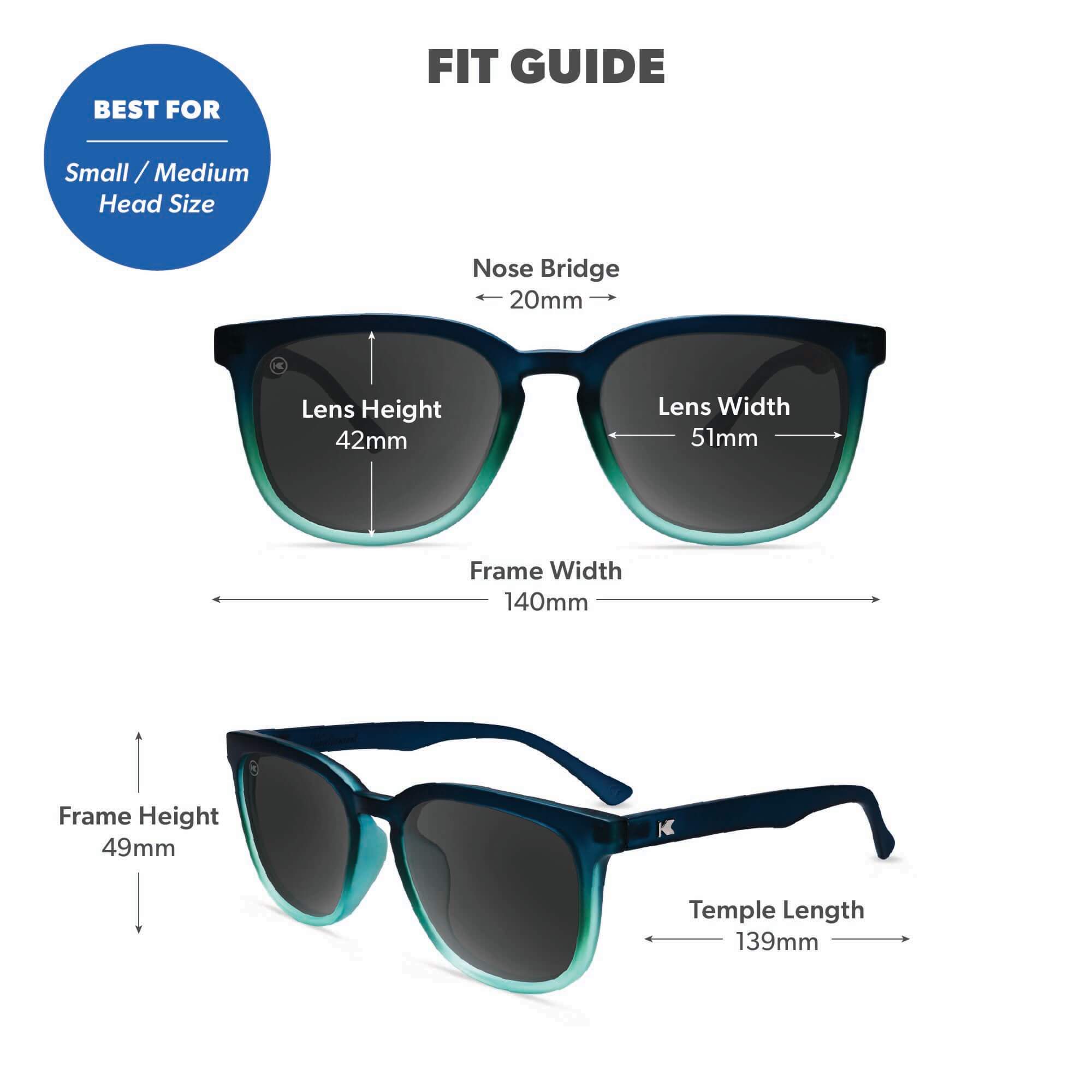 Rising Tide Paso Robles Sunglasses, Fit Guide