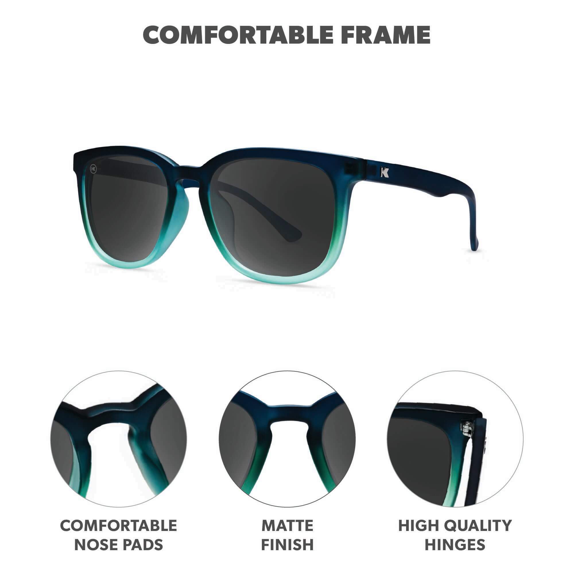 Rising Tide Paso Robles Sunglasses, Frame Features