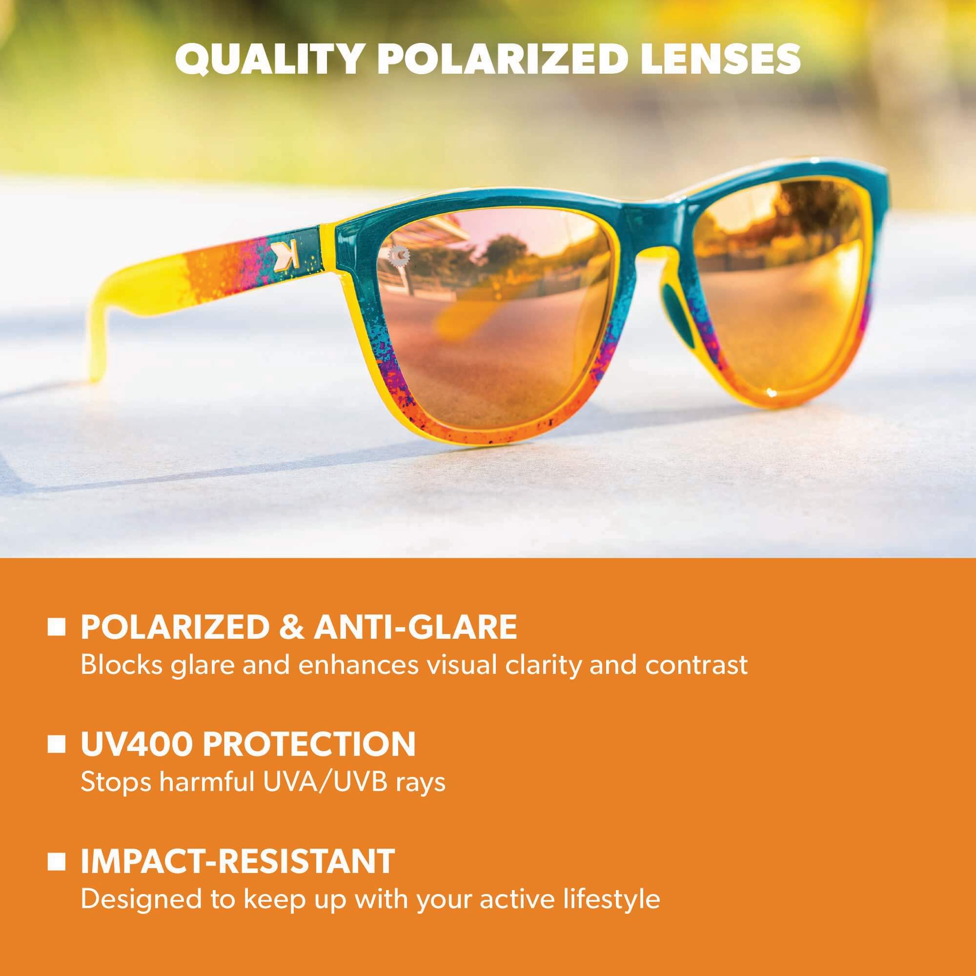 Desert Premiums Sport Sunglasses, Lens Features