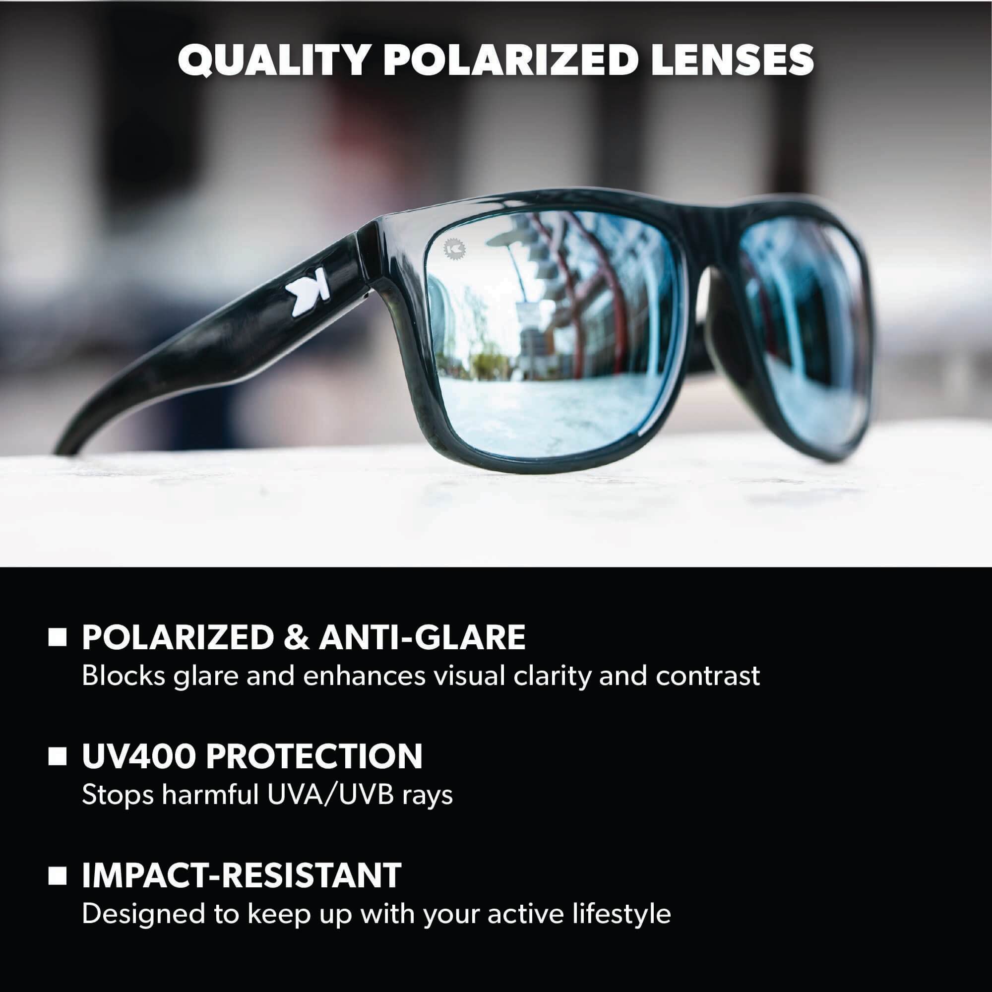 Jelly Black / Sky Blue Torrey Pines Sport Sunglasses, Lens Features