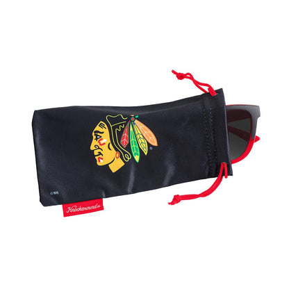 Knockaround Chicago Blackhawks Sunglasses, Pouch