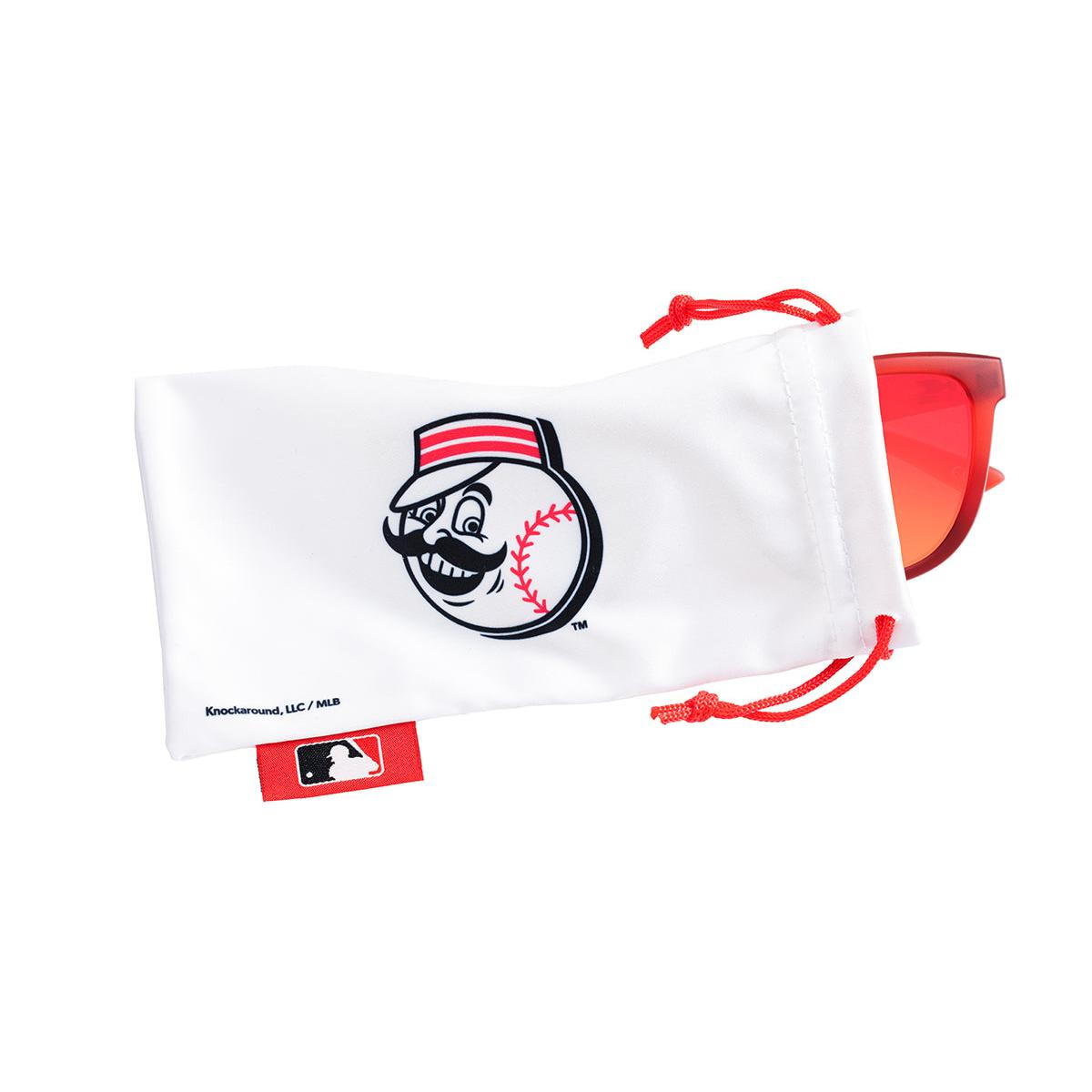 Knockaround and Cincinnati Red Sunglasses, Pouch