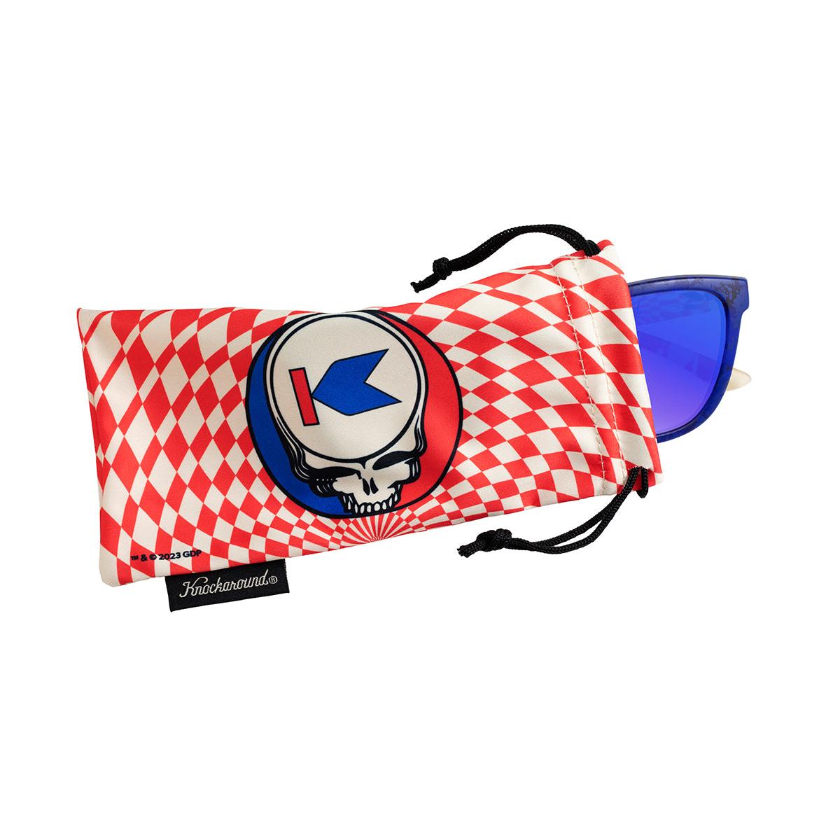 Knockaround Grateful Dead Steal Your Face Sunglasses, Pouch