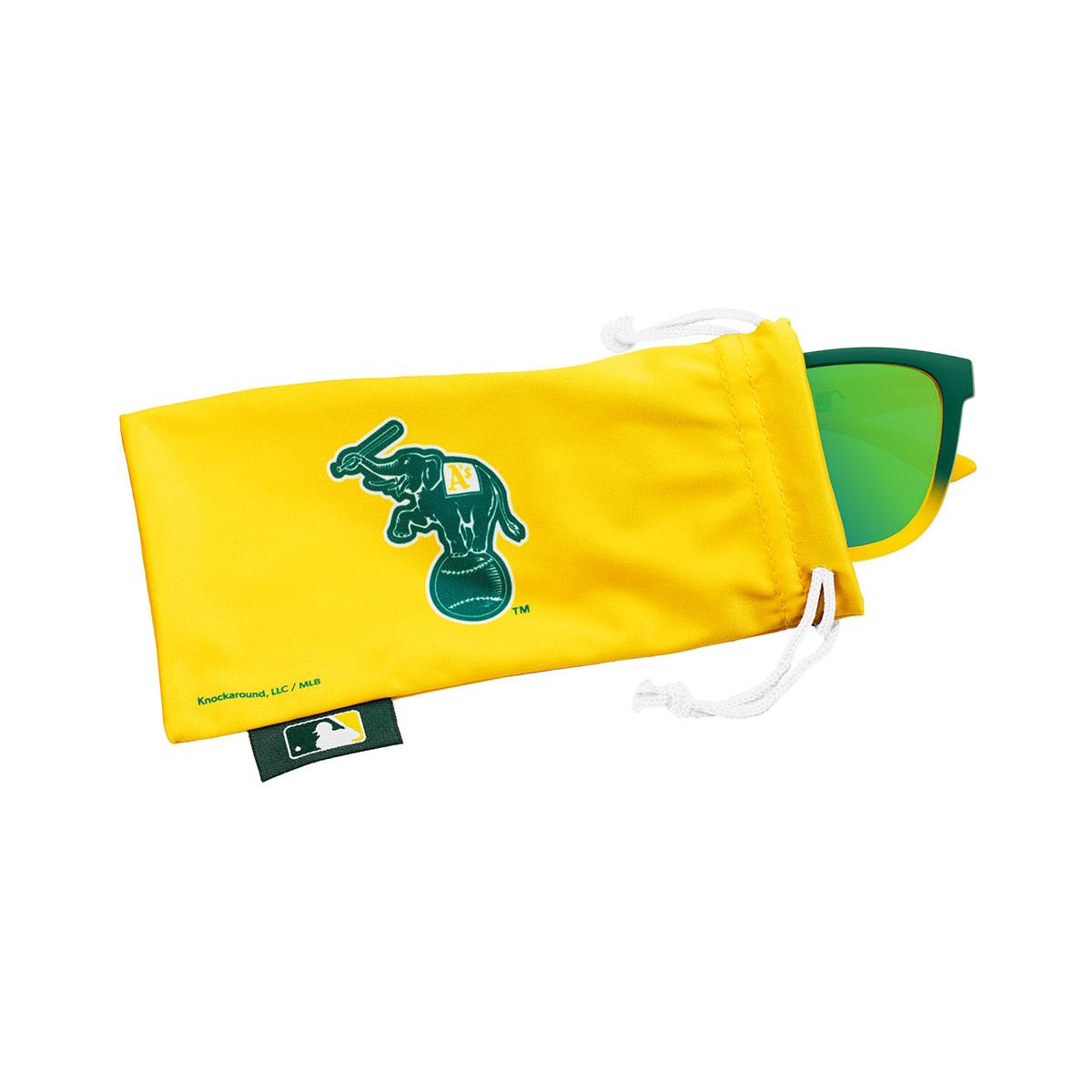 Knockaround Oakland Athletics Sunglasses, Pouch