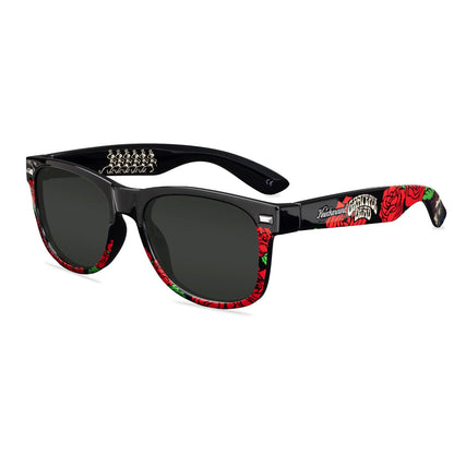 Grateful Dead Roses Fort Knocks Prescription Eyeglasses with Grey Lens, Flyover
