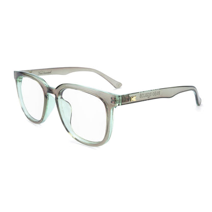 Aged Sage Paso Robles Prescription Sunglasses with Clear Lens, Flyover 