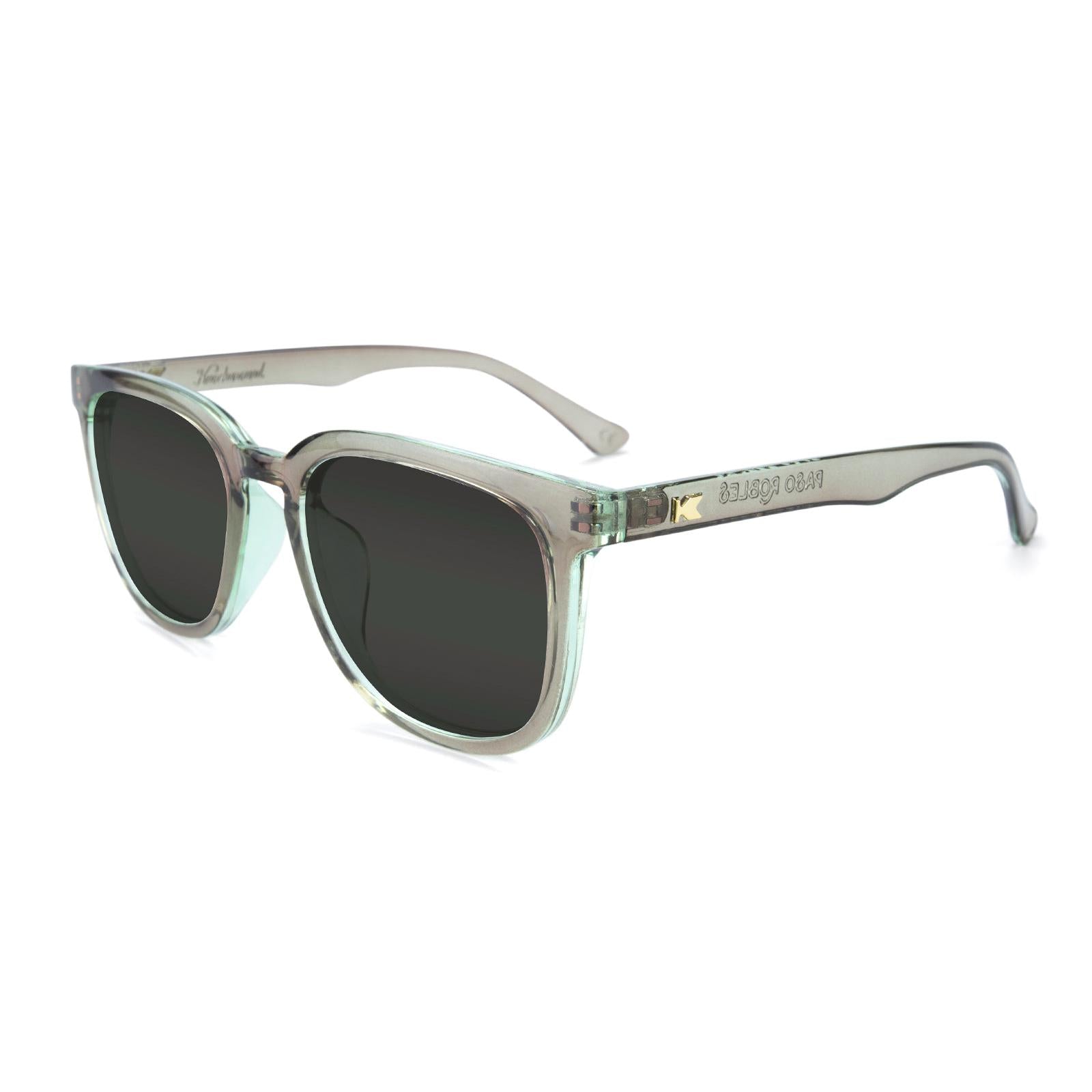 Aged Sage Paso Robles Prescription Sunglasses with Grey Lens, Flyover 
