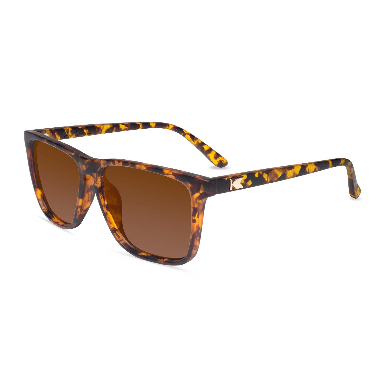Amber Ink Fast Lanes Prescription Sunglasses with Brown Lens, Flyover 