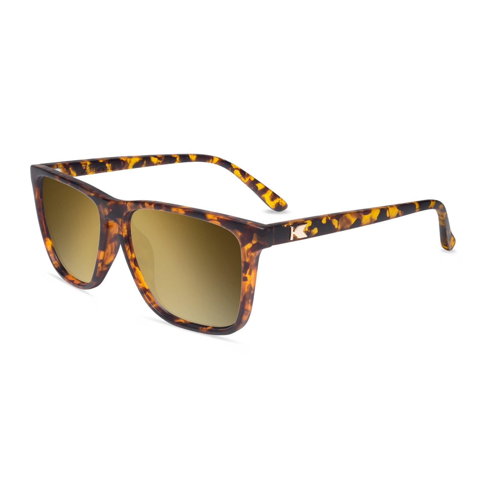 Amber Ink Fast Lanes Prescription Sunglasses with Gold Lens, Flyover 