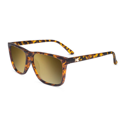Amber Ink Fast Lanes Prescription Sunglasses with Gold Lens, Flyover 