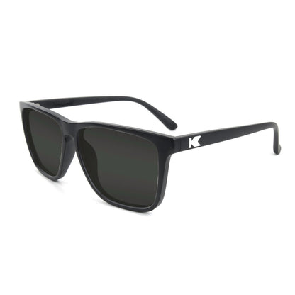 Matte Black Fast Lanes Prescription Sunglasses with Grey Lens, Flyover