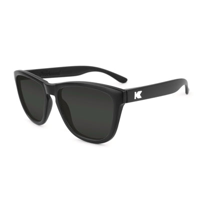 Black Premiums Prescription Sunglasses with Grey Lens, Flyover 