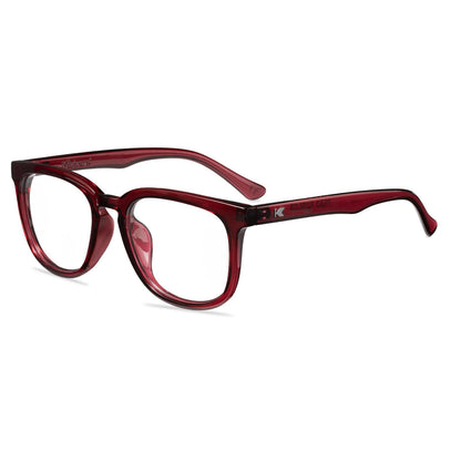 Black Cherry Paso Robles Prescription Sunglasses with Clear Lens, Flyover